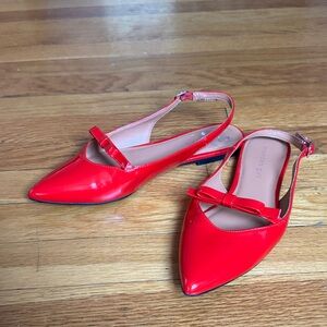 Madden Girl Red Slingback Flats